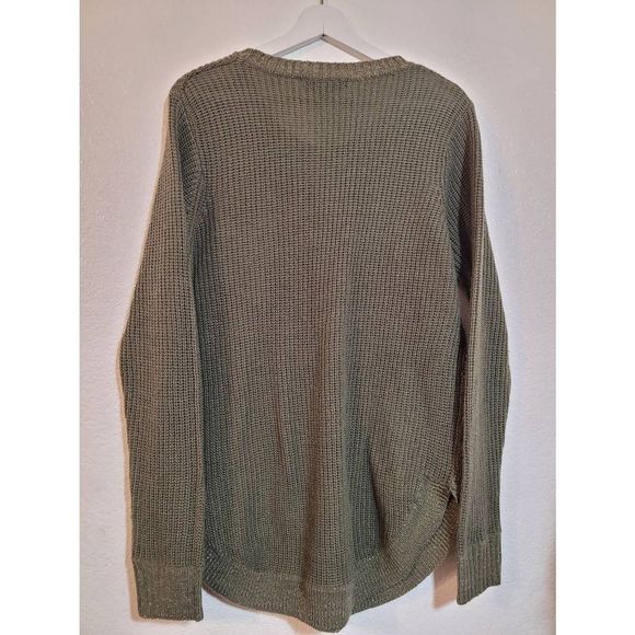 Love Change Women's 2X Crewneck Green Knit  Sweater Metallic Glitter Det… - Picture 3 of 5